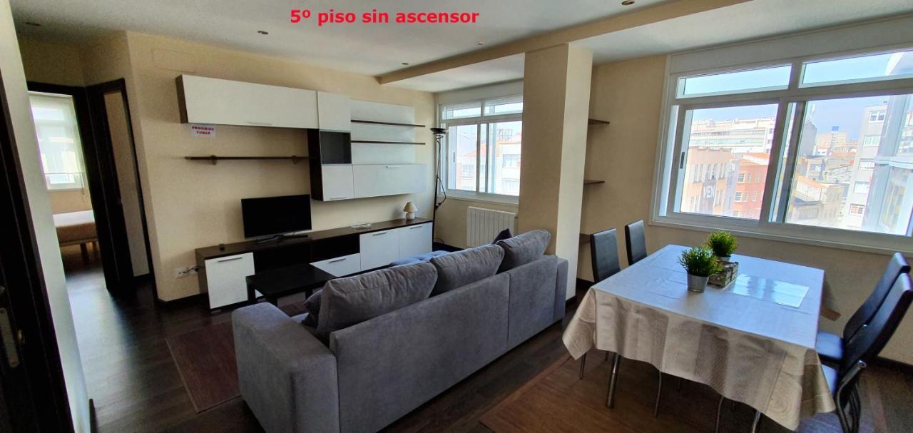 Coqueto Apartamento De 2 Habitaciones En Zona Estacion Tren A Coruna Exterior photo